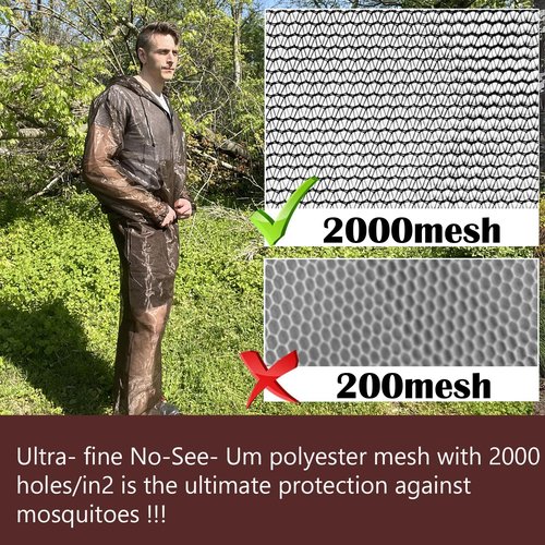Aventik Mosquito Jacket Mosquito Pants Mosquito Suit No-See-Ums Mesh, Super Light, Keep Safe Cool, UV Protection