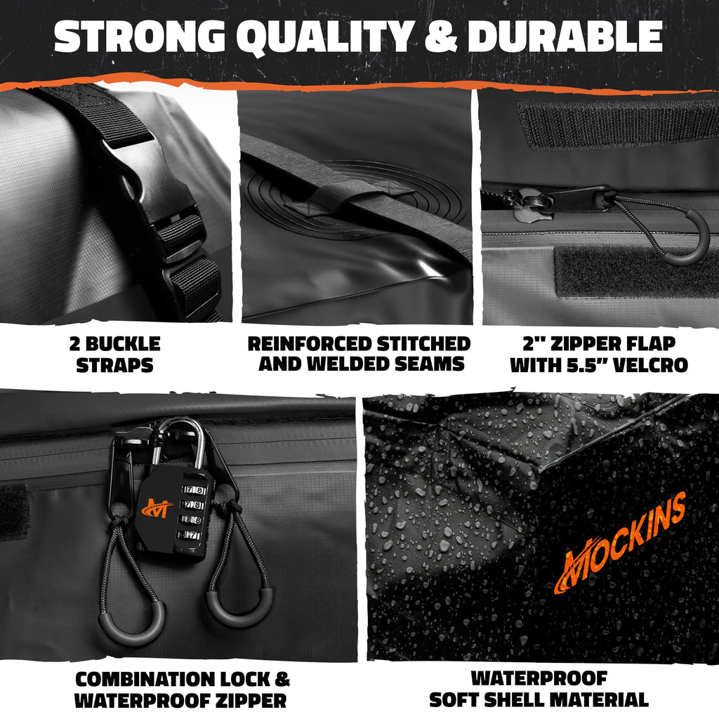 Mockins 30 CuFt Square Weatherproof Trailer Hitch Cargo Carrier Bag
