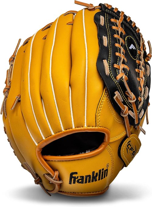 Franklin Sports Field Master Baseball & Softball Glove - Adult & Youth Mitts for Right Hand Throw