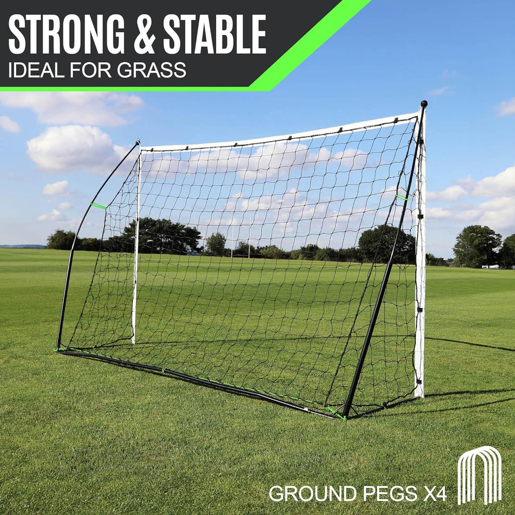 QUICKPLAY Kickster Soccer Goal - Ultra Portable Backyard Net | Quick Setup | Includes Carry Bag | 7 Sizes Available
