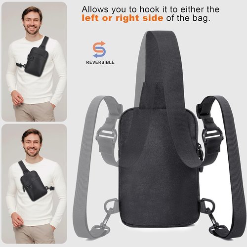 HILOMON RFID Blocking Small Sling Bag - Mini Crossbody for Travel & Hiking | Unisex Design