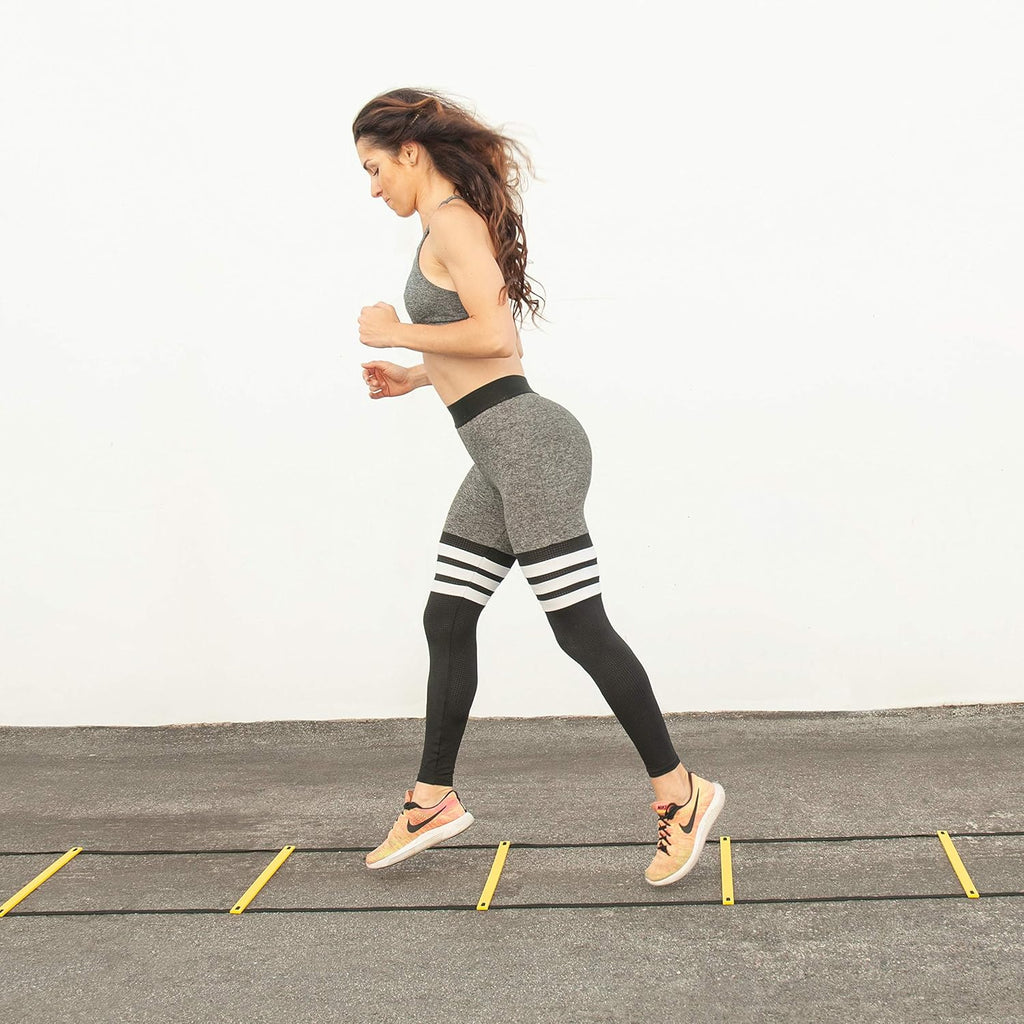 ProsourceFit Speed Agility Ladder - Enhance Speed Training & Sports Agility | 8, 12, 20 Rung with Free Bag