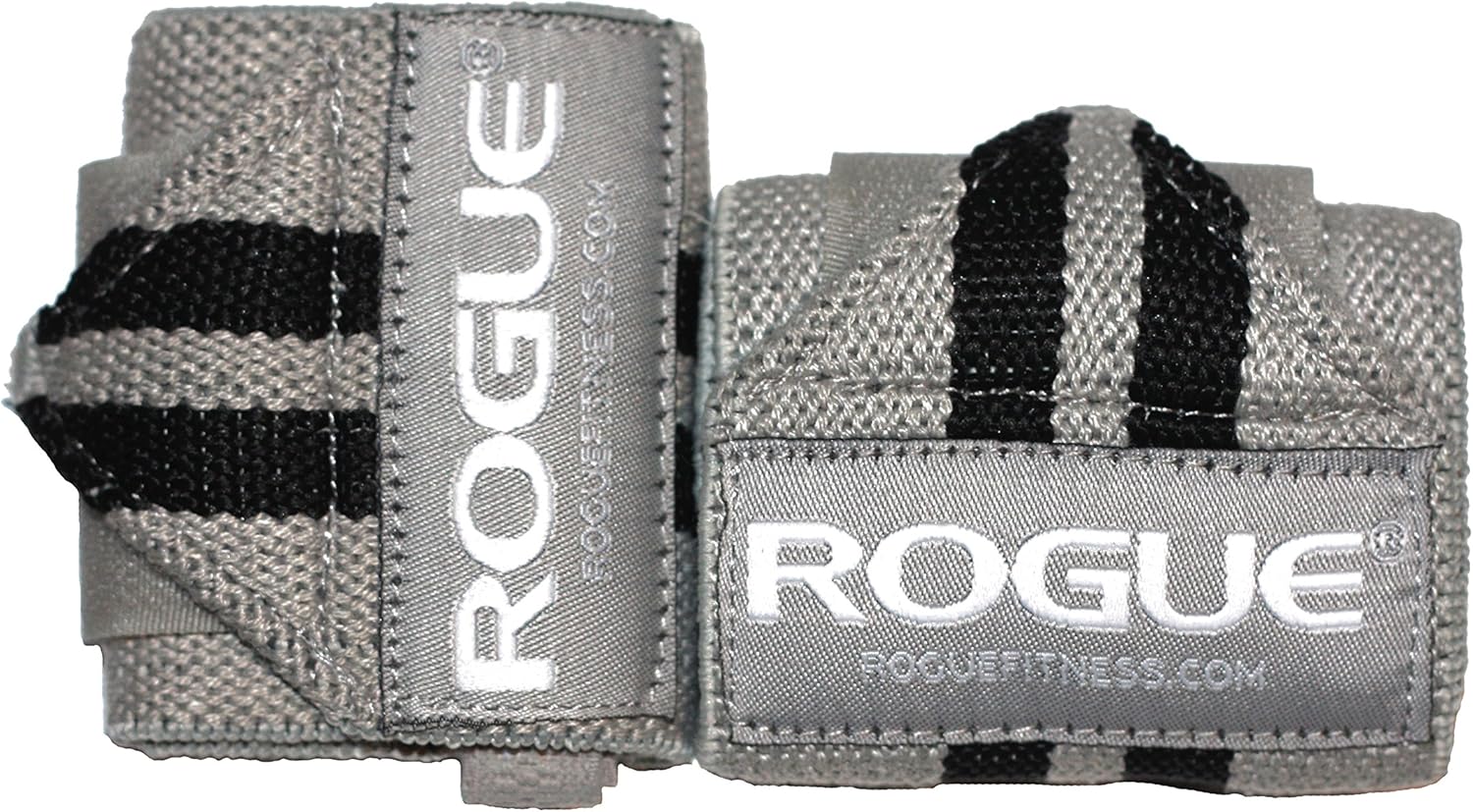 Rogue Fitness Wrist Wraps - Supportive Gray 12" Straps for Enhanced Lifting Performance