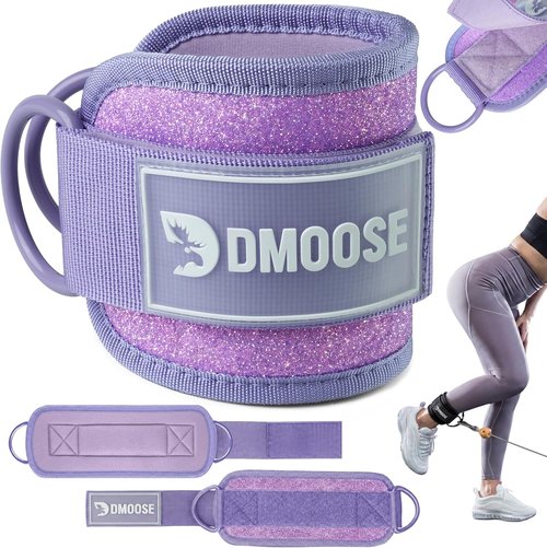 DMoose Fitness Ankle Strap - Premium Padded Cuffs for Cable Machines | Ideal for Booty Workouts & Leg Exercises