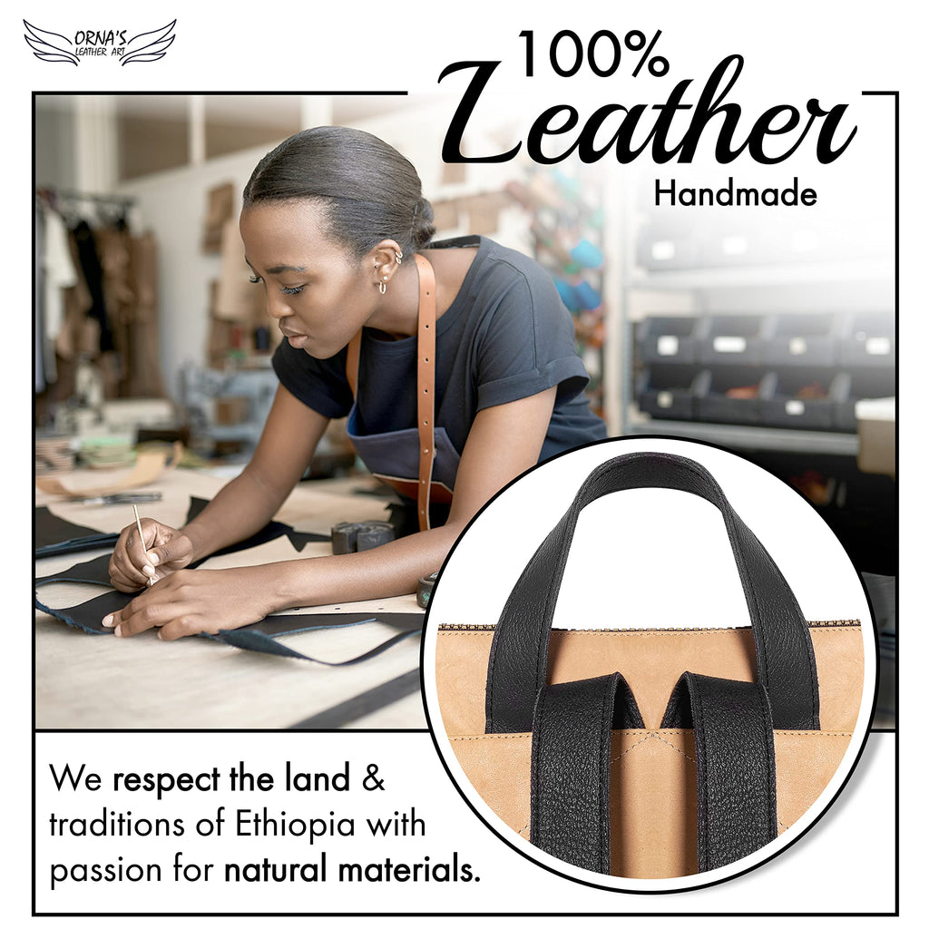ORNA'S LEATHER ART | Mini SWAN Everyday leather backpack for Women. Practical, Stylish and Spacious Women’s Bag. Real Leather in A Chic Backpack And Contemporary Design (Sand)