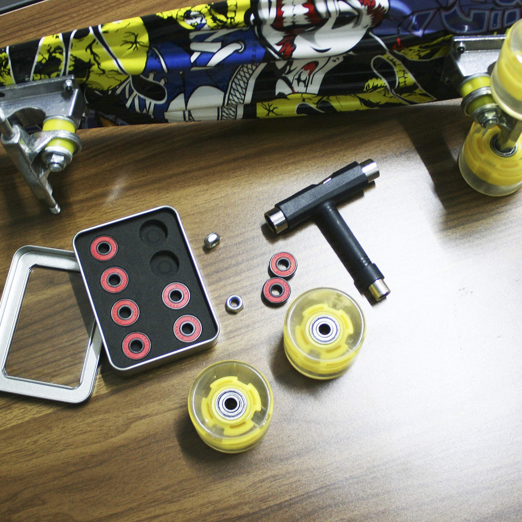 Senston Ceramic Skateboard Bearings High Speed Double Shielded 608 RS ABEC-11 8 Pack Set for Skateboard Trucks Scooters Wheel Roller Skate