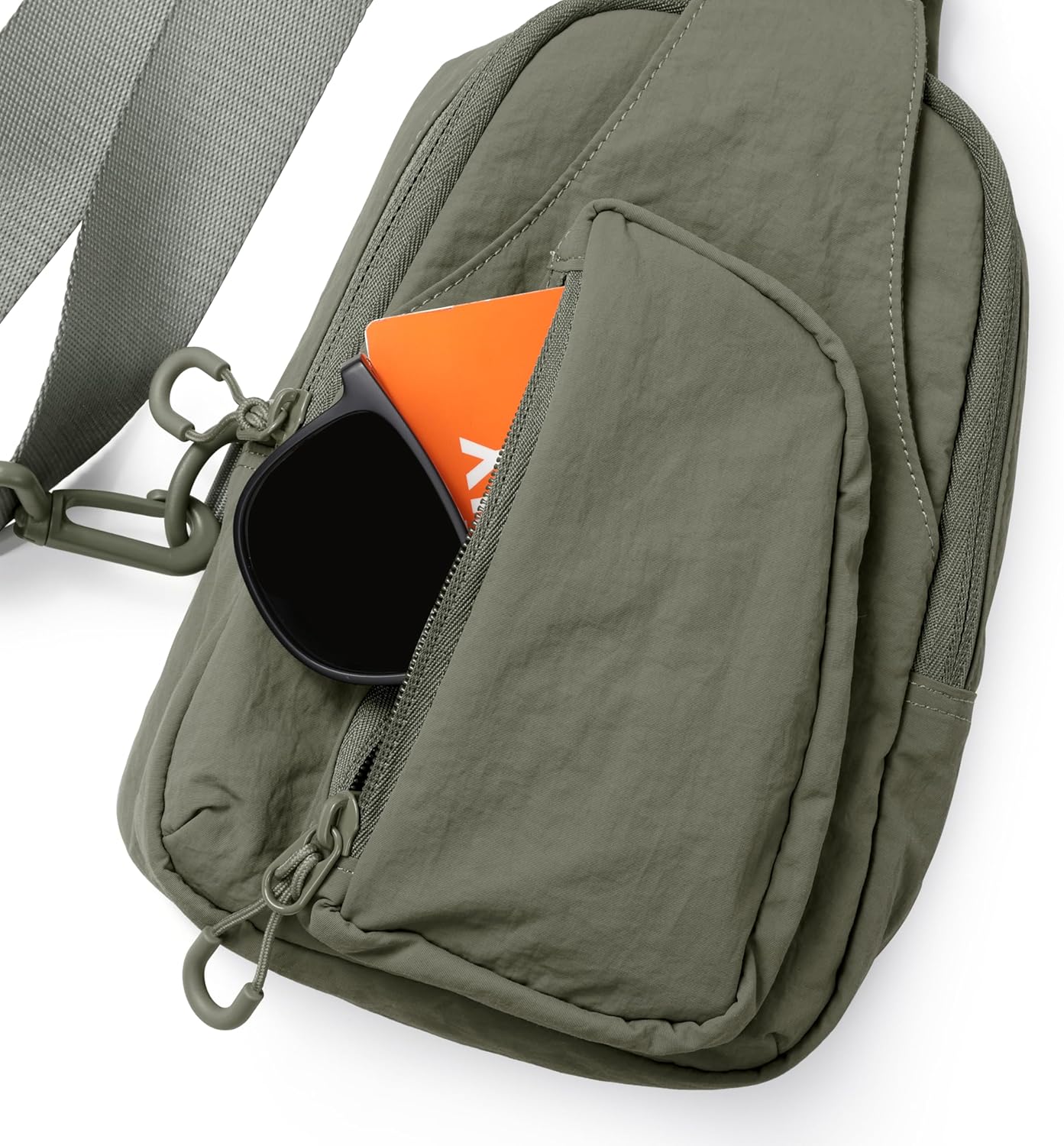 ODODOS Sling Bag - Lightweight Crossbody Chest Bag with Adjustable Straps for Casual Travel & Hiking