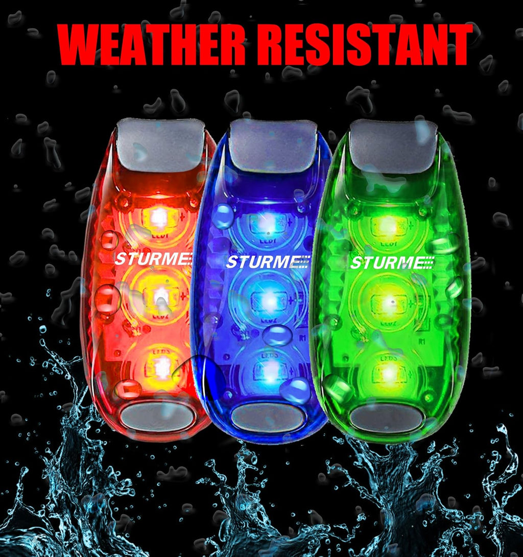 STURME LED Safety Light - High Visibility Strobe Lights for Bicycles, Kids, and Pets | Clip-On Design