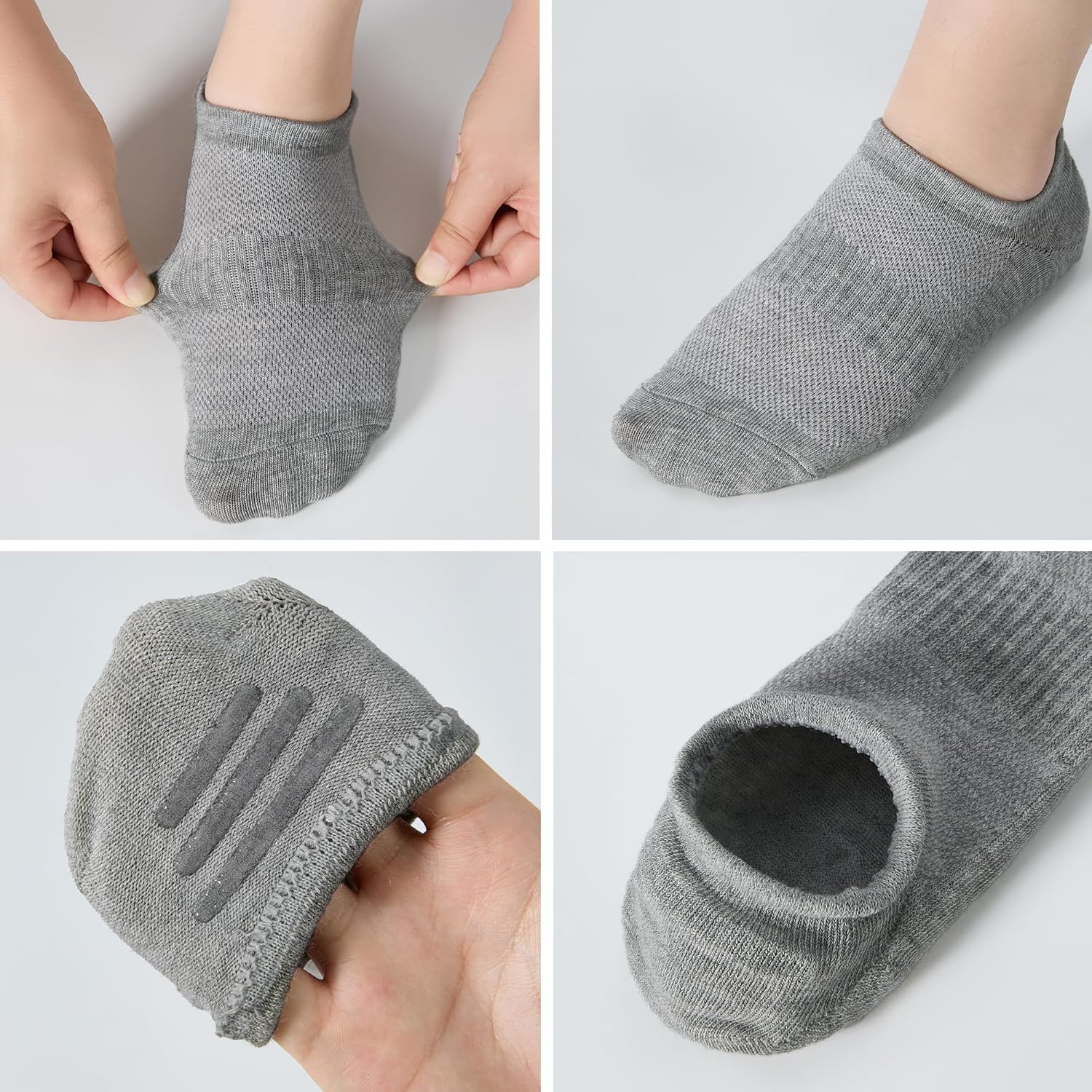 Skiennix No Show Socks - Low Cut Ankle Athletic Socks for Men & Women | Anti-Slip Invisible Liner