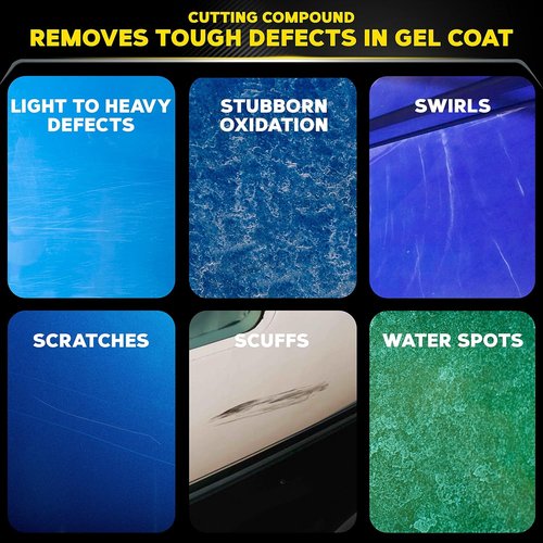 Meguiar’s Marine/RV One Step Compound - Restore Color & Shine | 32 Oz for Fiberglass Gel Coat