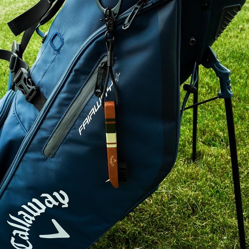 Callaway Golf Club Brush - Heritage Wood Design with Groove Cleaner for Optimal Performance
