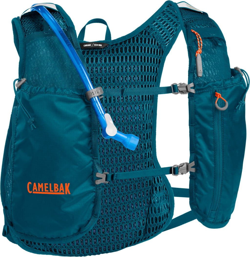 CamelBak Trail Run Hydration Vest with 34oz Capacity, Lightweight Breathable Design and Storage for Trail Running and Training, Corsair Teal 2.0