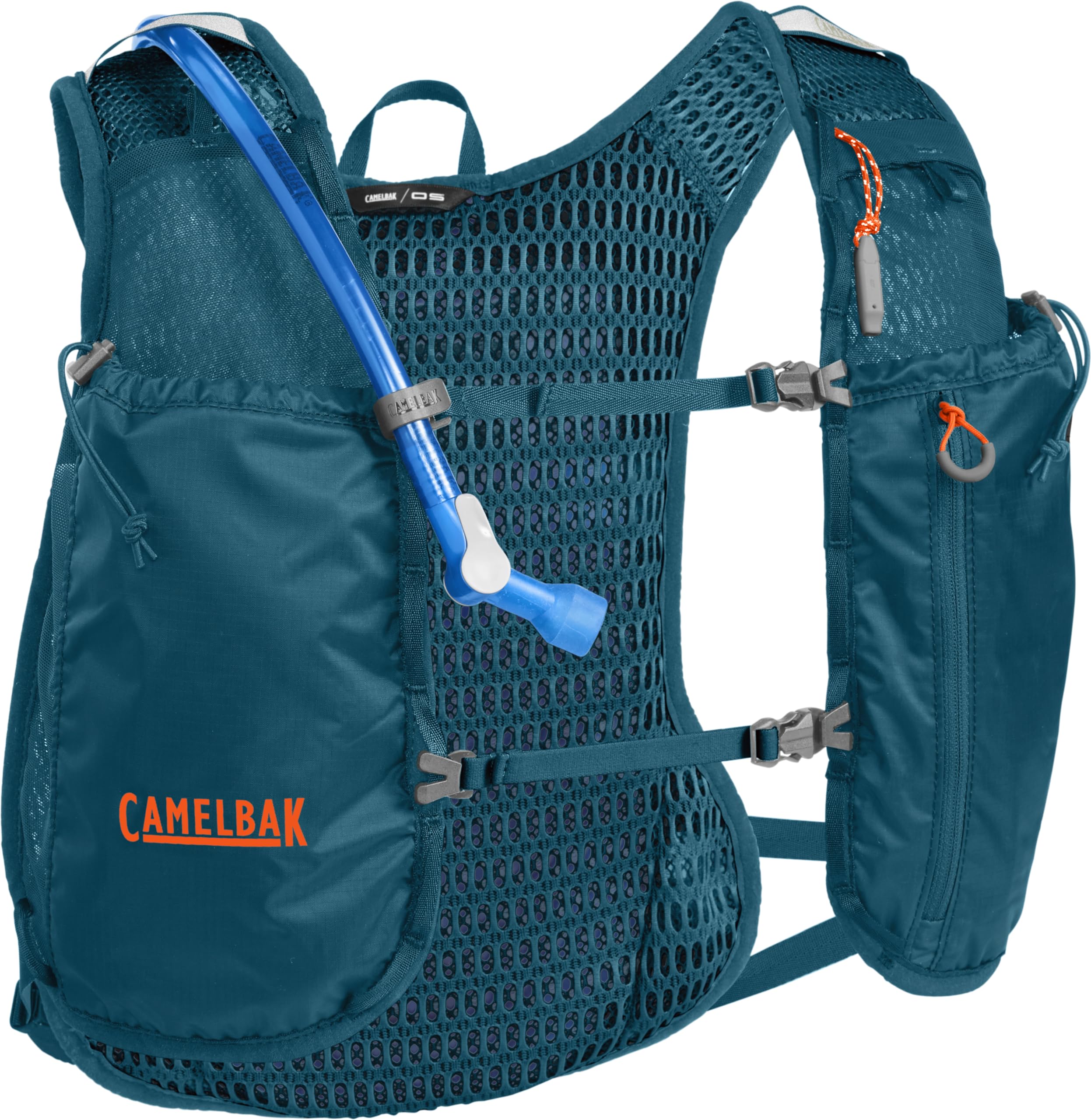 CamelBak Trail Run Hydration Vest with 34oz Capacity, Lightweight Breathable Design and Storage for Trail Running and Training, Corsair Teal 2.0