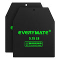 EVERYMATE Tactical Weighted Vest Plates – 3.75/5.75/8.75/14.5/19.75LB Pairs – Insert Weighted Vest Plates- Contoured Ergonomic Fit – WODs, Strength Training, Running, Weight Plates for Vest