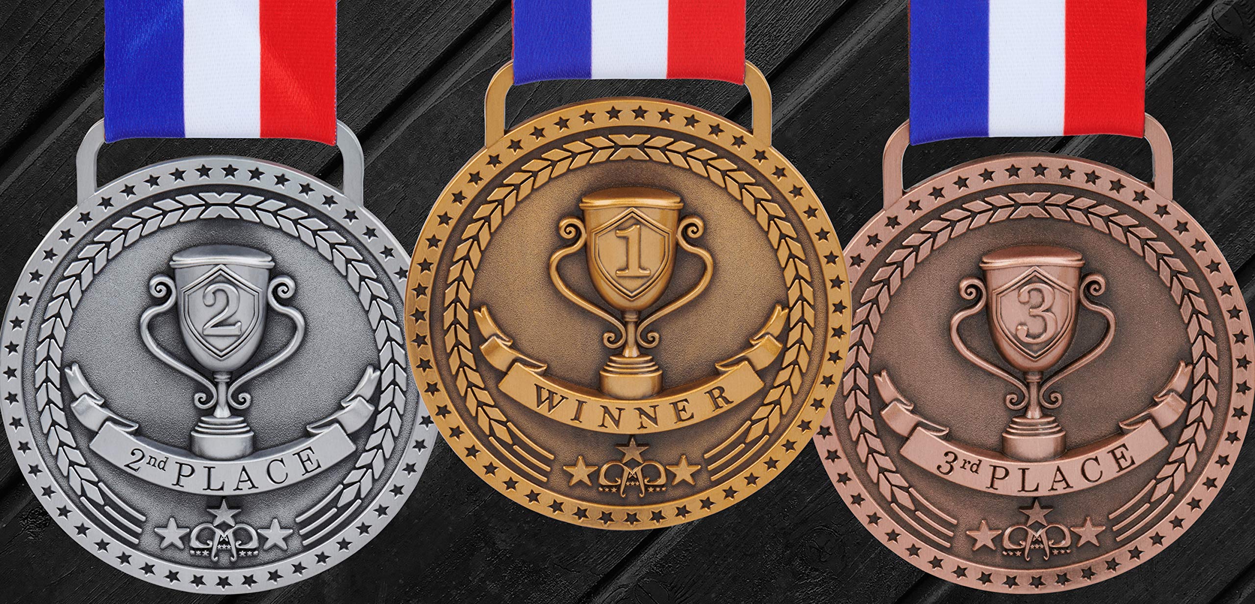 Bronze Medal 3rd Third Place Award Trophy Medal, Antique Bronze