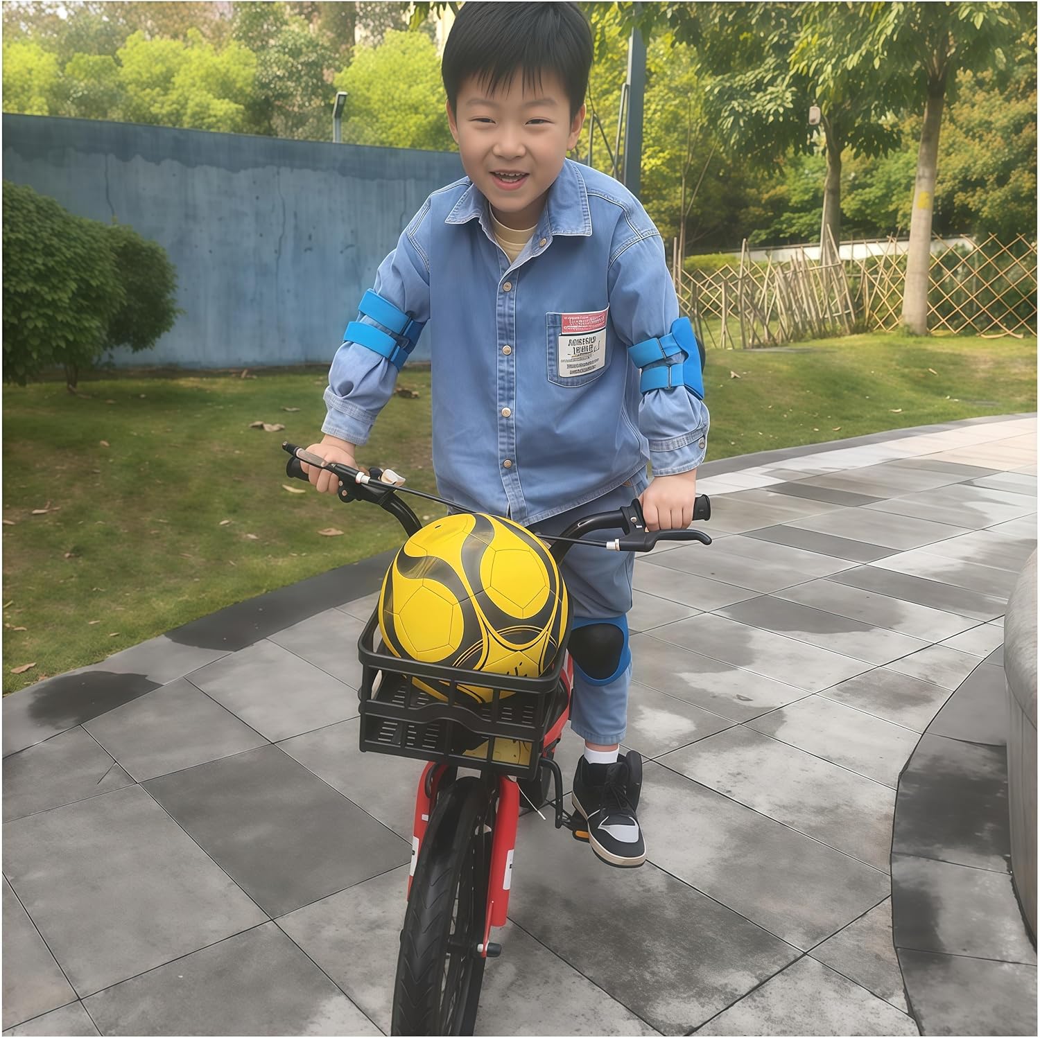 SHENMOREN Kids Protective Gear Set - Knee Pads, Elbow Pads & Wrist Guards for Ages 3-10 | Ideal for Skating, Cycling & Rollerblading