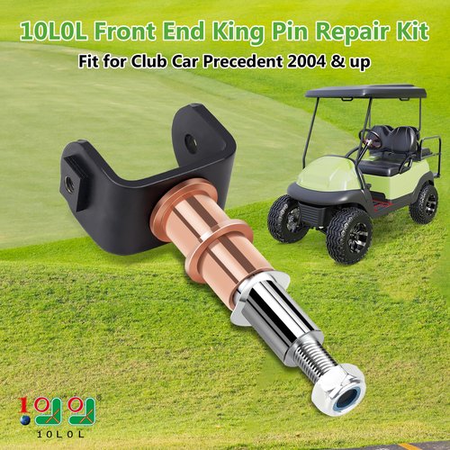 10L0L Front End King Pin Repair Kit for Club Car Precedent 2004 & up Golf Cart, Replace OEM 102287201, 103638601, 102288201, 102288401