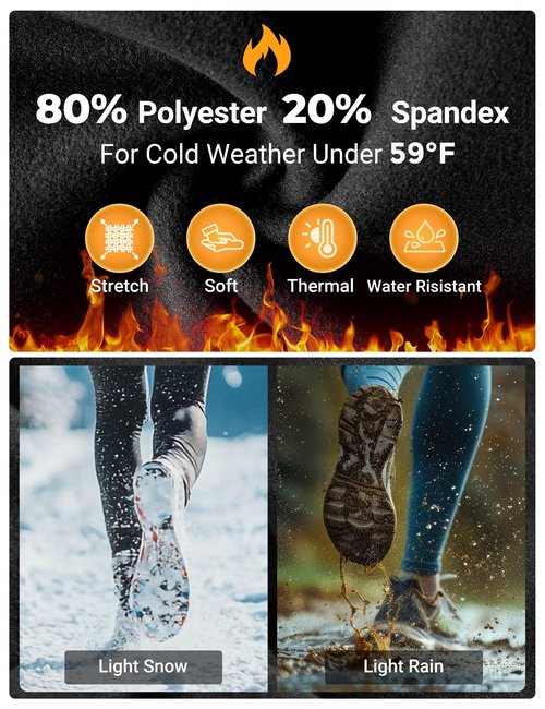 FitsT4 Sports Women's Winter Horse Riding Pants with Zipper Pockets Full Seat Riding Tights Fleece Lined Equestrian Breeches for Women Black XS