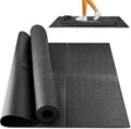 Foldable Rubber Treadmill Mat - Waterproof Non-Slip Exercise Equipment Mat for Home Gym Protection