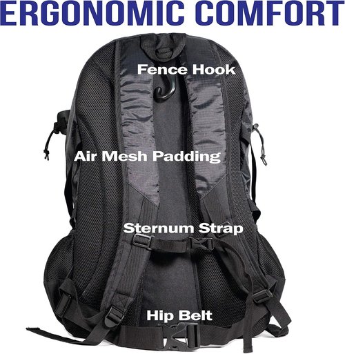 Athletico Lacrosse Bag - Extra Large Field Hockey Backpack with Two Stick Holders & Cleats Compartment