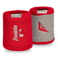 Baseball & Softball Wristbands, 4 Inch X-Vent Reversible, Red & Gray – Breathable, Durable (2-Pack)
