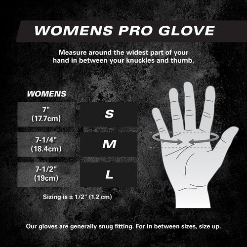 Harbinger Women's Pro Gloves with Vented Cushioned Leather Palm for Weightlifting, Training, Fitness, and Gym Workouts Small