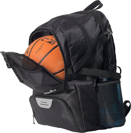 Athletico Soccer Backpack - Versatile Bag for Soccer, Basketball & Football | Includes Cleat & Ball Holder