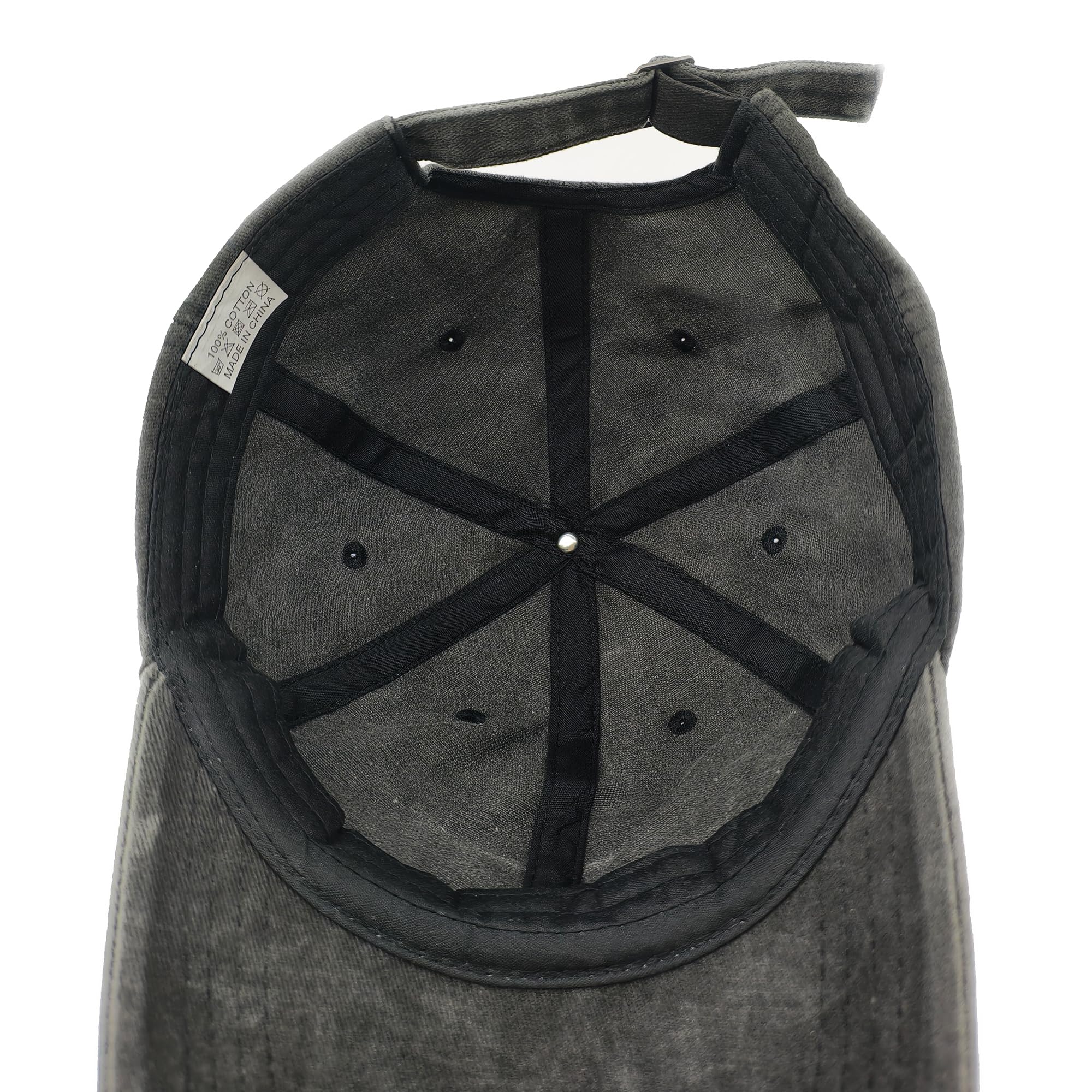 Pizza Embroidered Baseball Cap Vintage Washed Cotton Hat for Men Women