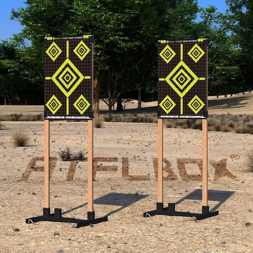 Atflbox High Visibility Shooting Range Paper Target - 17x25 Inch for Handgun, Pistol, Rifle, Airgun Practice