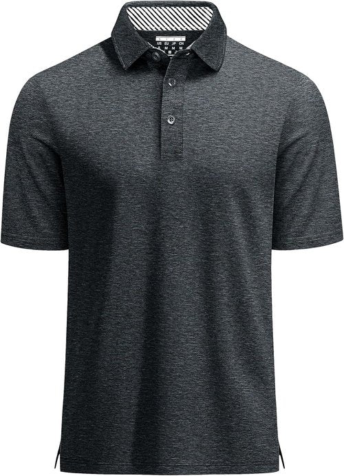 MAGCOMSEN Men's Polo Golf Shirt - Moisture-Wicking 3-Button Athletic Tee | Casual Short Sleeve Design
