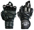 Epic Leather Gym Gloves with Built in 2" Wide Wrist Wraps Best Grip & Design for Weightlifting Power Lifting Bodybuilding & Strength Training Workout Exercises (Black, Small 7"- 7 1/2")
