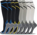 Fenglaoda Compression Socks - 20-30 mmHg Knee High Support for Men & Women | Ideal for Nurses, Pregnant, Athletes