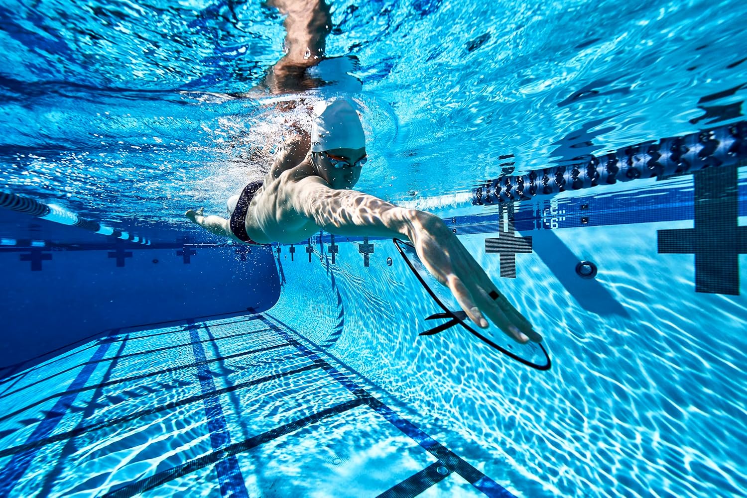 TYR Catalyst Stroke Swim Paddles - Durable Adult Training Fins for Strength & Technique Improvement