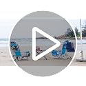 Romswi Tropical Print 2-Pack Aluminum Folding Beach Chairs with Cooler & Cup Holder