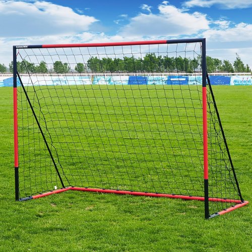 KAIHAOWIN Soccer Goal - Heavy-Duty Steel Frame | All-Weather Quick Assembly | 3'x2.5' to 10'x6.6' Sizes