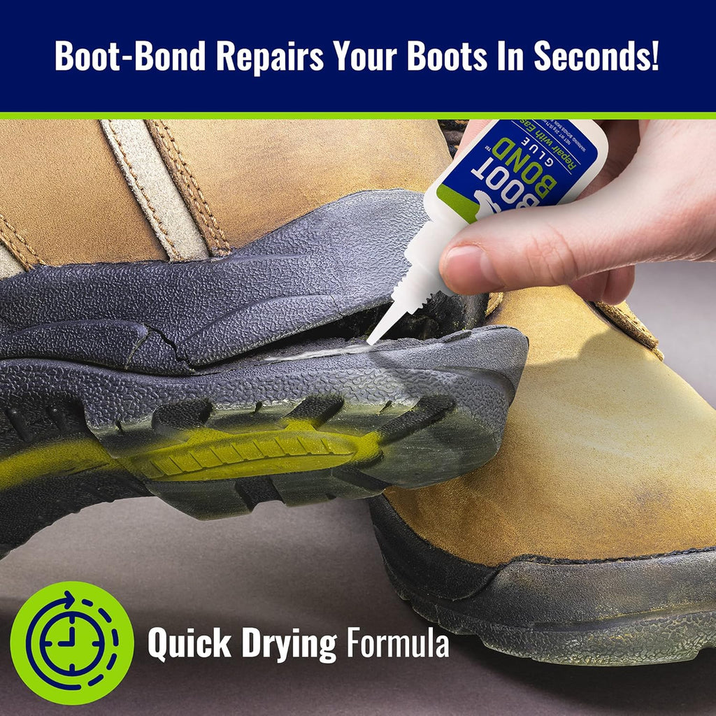 Skiennix Boot Glue - Quick Dry Waterproof Repair Formula for Shoes & Boots - Flexible Seal for Heels