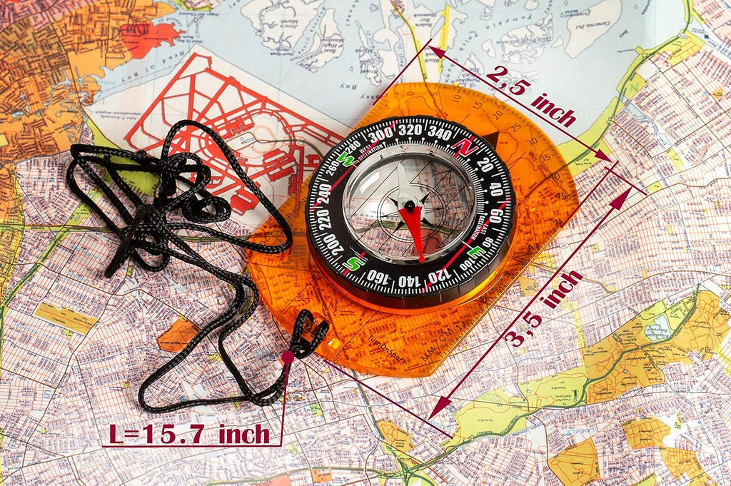 Orienteering Compass - Advanced Hiking & Camping Navigation Tool - Perfect for Kids & Scouts