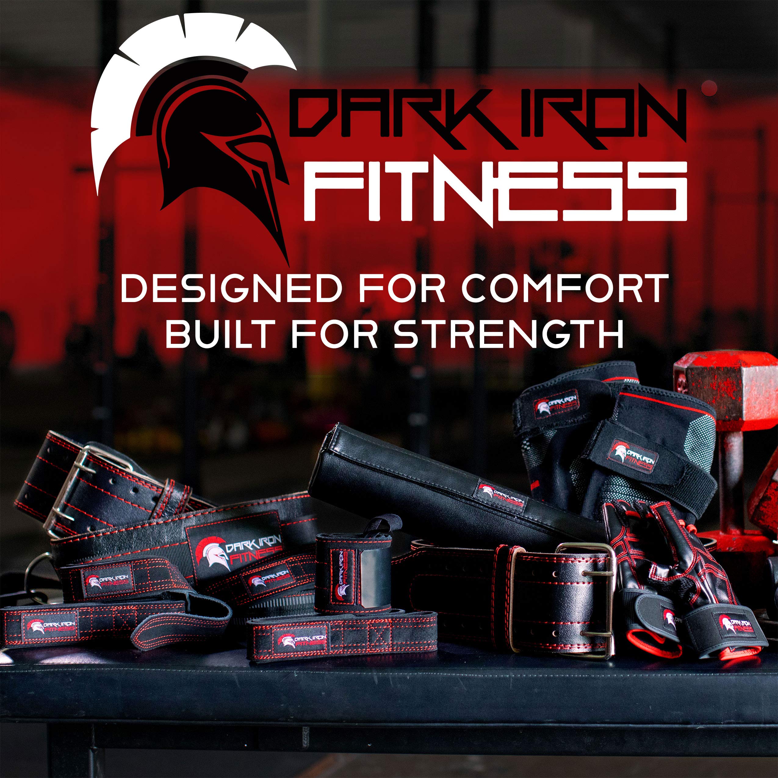 Dark Iron Fitness Wrist Wraps for Weightlifting, Heavy Duty Gripping Suede Leather Bands for Men & Women, Support Straps Gloves Alternative for Power Lifting Weight Strength Training Workouts