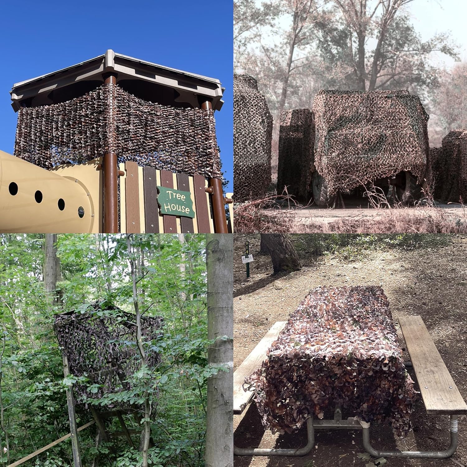 Skiennix Camouflage Netting - Versatile Sunshade Tarp for Hunting & Military-Themed Events | 20x20, 10x20, 10x10 Sizes
