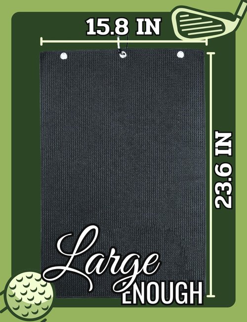 CybGene Labrador Gifts Golf Towel, Gifts for Labrador Lovers, 40 x 60cm Microfiber Golf Towel for Golf Bags for Birthday, Christmas