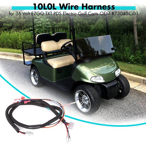 10L0L Golf Cart Wire Harness fit 36 Volt EZGO Electric TXT/Medalist DCS Models 1994 UP, OEM# 73040G01, 73040-G01