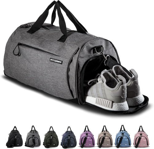Fitgriff® Gym Bag - Versatile Duffle with Shoe & Wet Compartment for Travel, Sports & Fitness