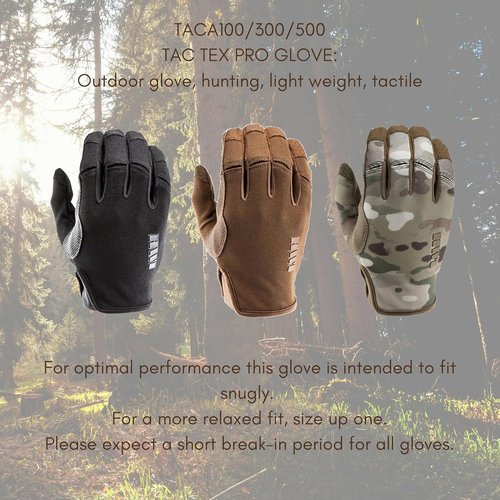 HWI Gear TAC-TEX Pro TACA Gloves - Breathable Touchscreen Hunting & Outdoor Sports Gear