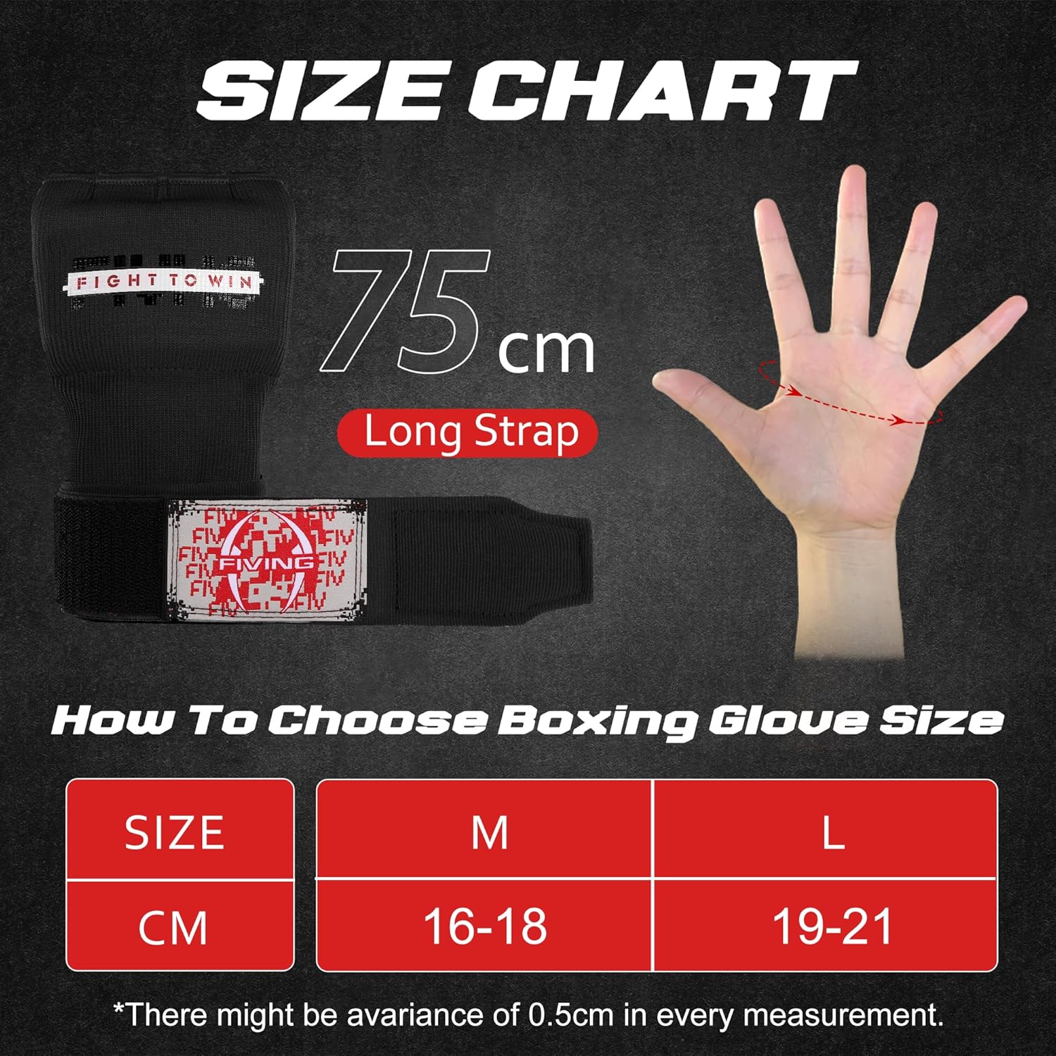 Skiennix Gel Padded Inner Gloves - Quick Elastic Hand Wraps for Boxing & MMA | Unisex Knuckle Protection