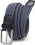 CHAOREN Men's Braided Stretch Golf Belt - Versatile 1 3/8" Design for Casual Pants & Shorts