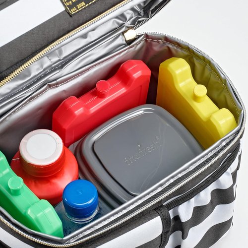 Cool Coolers by Fit + Fresh | 5-Pack Reusable Ice Packs for Lunch Boxes & Coolers - Compact & Colorful