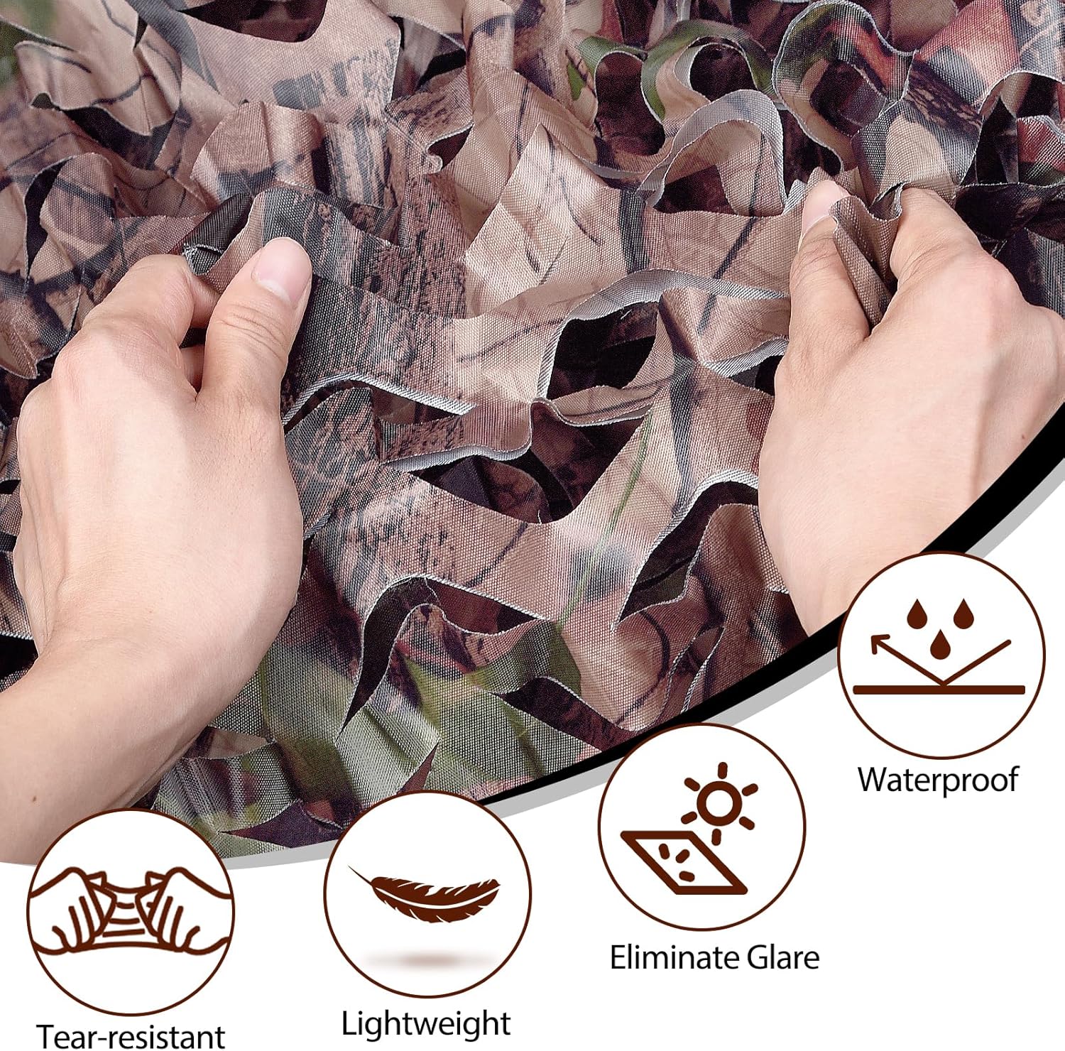 Skiennix Camo Netting - Versatile Camouflage Tarp for Hunting, Camping & Party Decor | 20x20, 10x20, 10x10 Sizes
