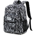 abshoo Classical Basic Zebra Print Womens School Backpack For College Teen Girls Water Resistant Bookbag (Zebra Black)