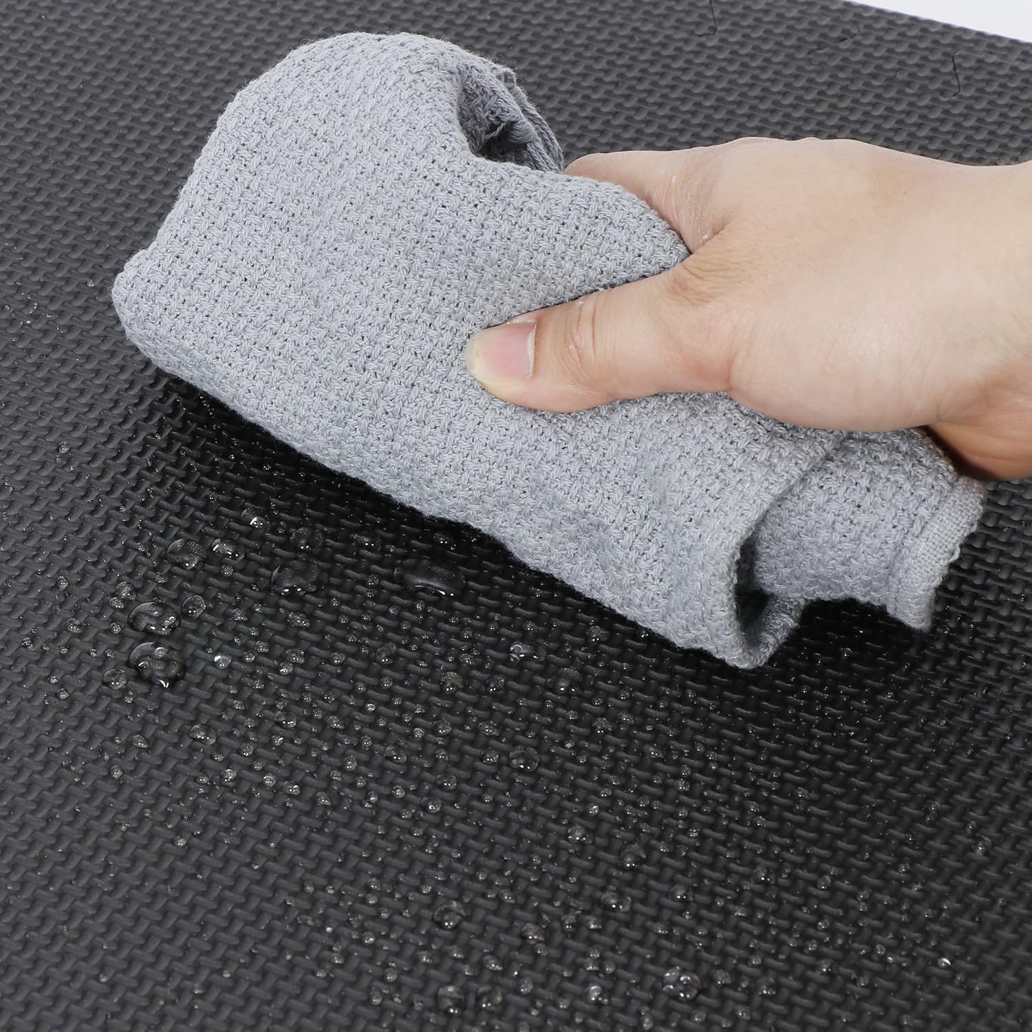 Smartxchoices Puzzle Gym Mats - 1/2" Thick EVA Foam Interlocking Tiles for Home Gym | 48 Sq Ft, Black