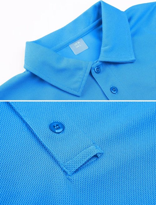 MAGCOMSEN Men's Polo Shirt - Quick-Dry Tactical Performance Tee | Short Sleeve Pique Jersey Golf Shirt